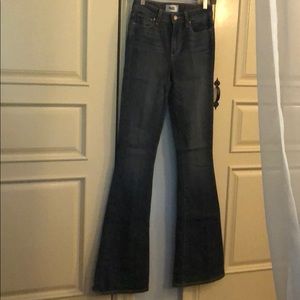 Paige size 25 mid rise flared jeans